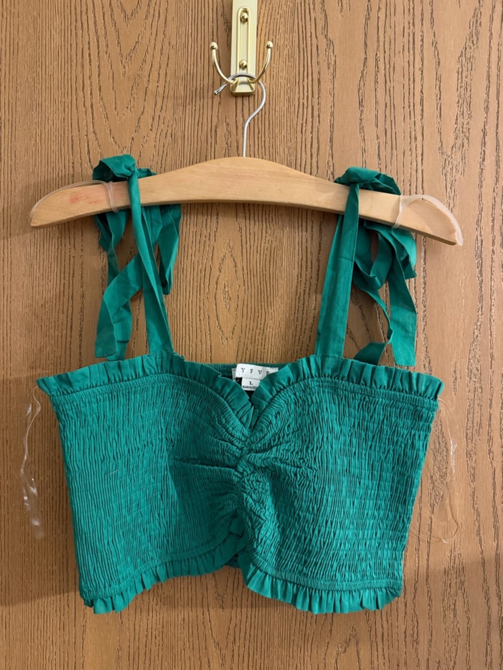Smocked Tie-Shoulder Crop Top and Maxi 2 pc Set